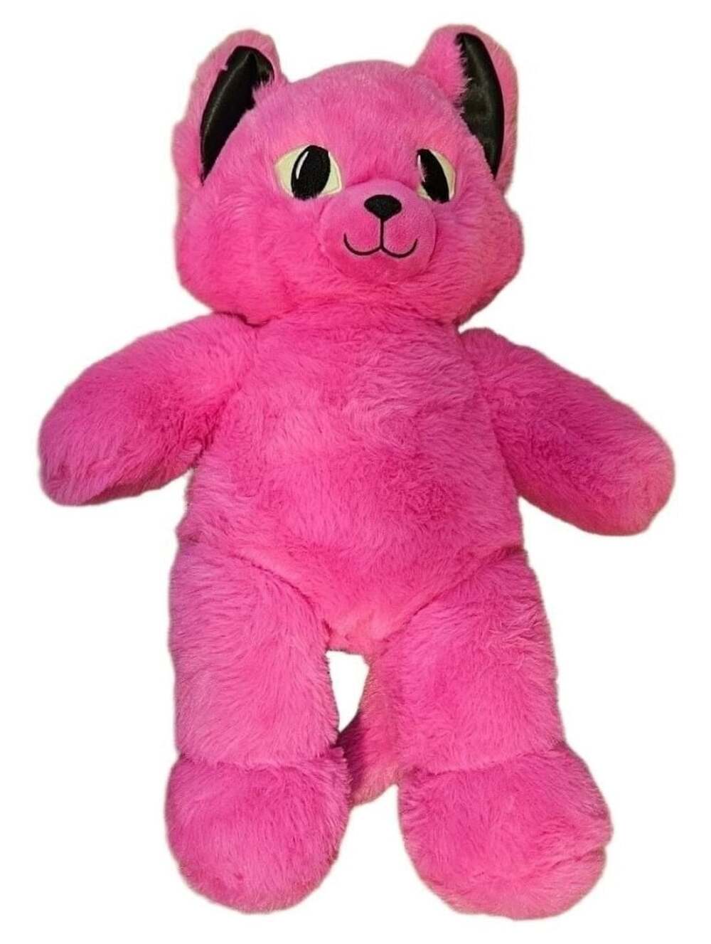Build-A-Bear Midnight Glow Kitty Pink Cat Halloween Glow In Dark Plush 17 inch